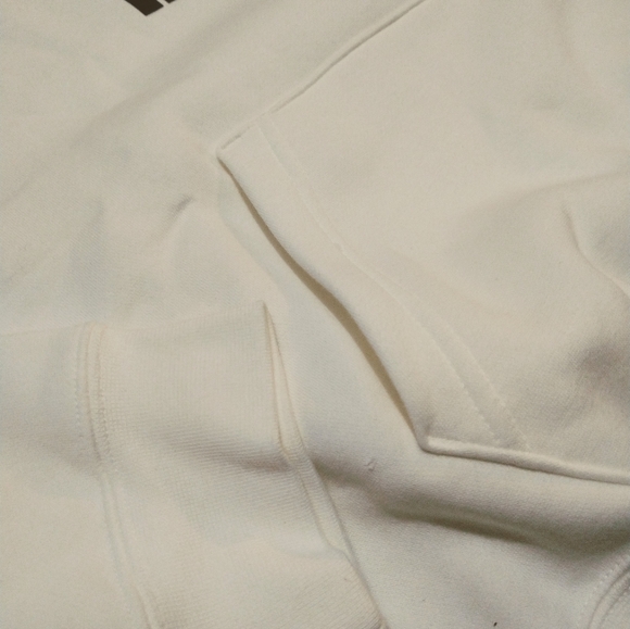 Nike Jordan Crop Hoodie Sweatshirt Cream Brown Pink women's NWT - Picture 7 of 7